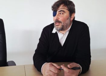 Simón Tur, durante la entrevista. / D.V.