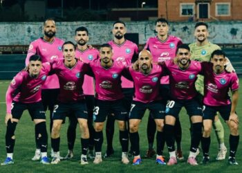 Imagen del once inicial d ela UD Ibiza ante el Sanluqueño.