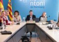 En la imagen, un instante de la sesión plenaria de hoy en Sant Antoni