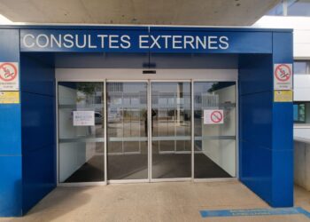 Entrada de consultas externas del Hospital Can Misses de Ibiza. ASEF