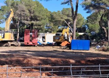 Imagen de los trabajos, facilitada por Unides Podem.