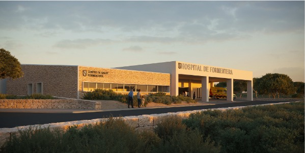 Imagen del actual hospital y centro de salud de Formentera. / ASEF