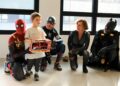 Spiderman, Capitán América, Viuda Negra y Batman en Pediatría del Hospital de Can Misses. / ASEF