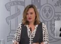 La ministra Pilar Alegría durante la rueda de prensa. / La Moncloa