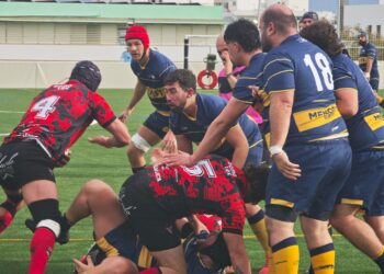 En la imagen, un lance del primer partido oficial disputado en el estadio de Es Putxet.