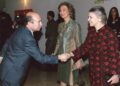 Luis Javier Gayá junto a la Reina Dña. Sofia, la Princesa Irene de Grecia, en la entrega de las Medallas de Honor del premio BMW de pintura. Foto de Javier Gayá