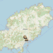A última hora de la tarde de ayer ya había tres balizas localizables en el mapa en Ibiza, concretamente en la carretera de Sant Antoni. Imagen de https://mapabalizasv16.es/#mapa