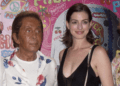 Valentino y Anne Hathaway, en la fiesta Flower Power VIP by Carlos Martorell de 2015.