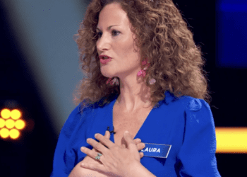 Laura Ferrer pasó muchos nervios pero superó su primer duelo en The Floor, que ayer estrenaba su primera temporada en La1 presentado por Chenoa. Imagen de The Floor RTVE La1