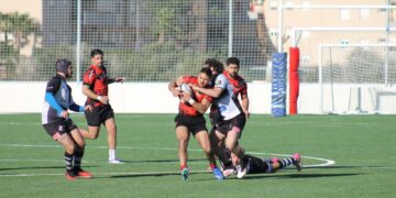 En la imagen, un lance del encuentro disputado hoy en Es Putxet