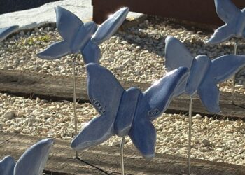 La mariposa de Jesús en el cementerio de Ibiza. Foto cedida por la familia.