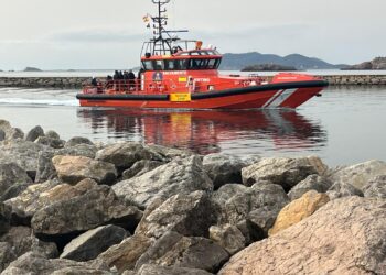 Una lancha de Salvamento Marítimo en Ibiza.