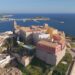 Impresionante vista aérea del Parador de Ibiza, ya finalizado y a punto de abrir puertas.