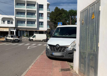 Imagen cedida a Noudiari de la furgoneta a las 12:55 horas.