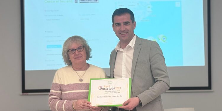 Toni Ramon ha recogido el sello Infoparticipa.