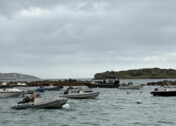 Balizamiento de la zona de Sa Punta de Es Viver, en la costa de Ibiza