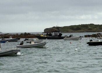 Balizamiento de la zona de Sa Punta de Es Viver, en la costa de Ibiza