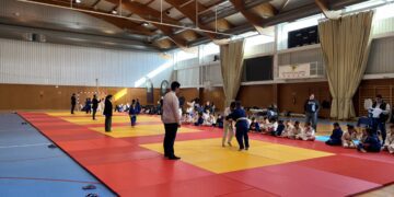 Un momento de la competición celebrada en el pabellón de Santa Eulària