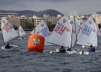 En la imagen, una de las mangas celebradas hoy en aguas de Ibiza
