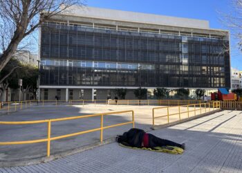 Juzgados de Ibiza, en la plaza conocida popularmente como sa Graduada.
