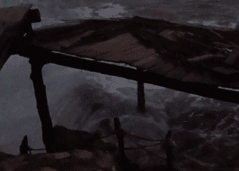 El mar golpea con fuerza las casetas de pescadores de la costa del municipio ibicenco de Sant Josep de sa Talaia