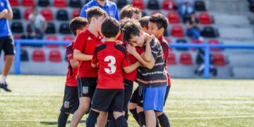 Jugadores de fútbol base de Formentera. Foto: SD Formentera