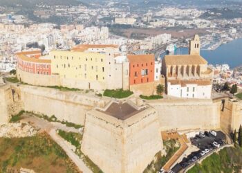 Vista aérea del Parador de Ibiza.