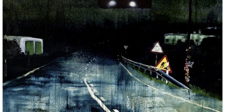 Snakes and ladders II | Lost in Ibiza, 2022-2023. Acrílico, óleo y esmalte automotriz sobre lienzo. Foto: Muchi Photography