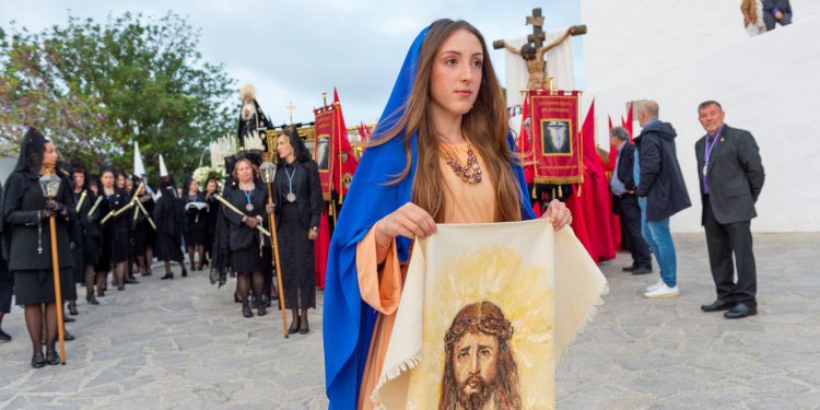 Semana Santa de Santa Eulària, en una imagen de archivo