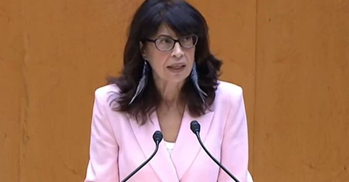 Ana Redondo, en una imagen en el Senado