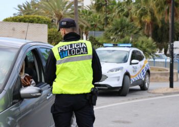 Control de la Policía Local de Sant Antoni.