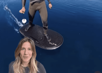 Gádor Muntaner, en el vídeo en el que explica que la imagen de la manta en aguas de Ibiza está editada con Inteligencia Artificial.