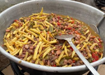 'Frita' de sepia en la feria de Sant Joan