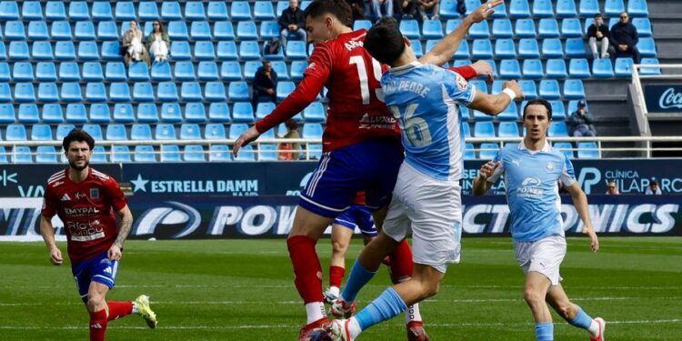 En la imagen, un lance del encuentro disputado en Can Misses.