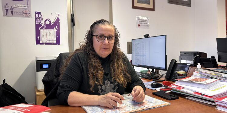 La secretaria general de la Federación de Servicios, Movilidad y Consumo de UGT en las Pitiüses, Guadalupe López.