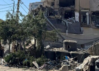 © UNICEF/Ramzi Haidar Haret Hreik, en el sur de Beirut, Líbano, muestra el impacto de los bombardeos durante el conflicto.