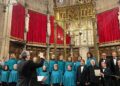 Un momento de la actuación del coro de Sant Josep en Solsona.