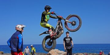 Xicu Marí, en  una de las zonas del trazado.