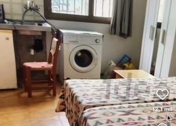 Captura de la estancia del piso comentado, ubicado en Sant Antoni y anunciado en Idealista.