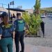 Una patrulla de la Guardia Civil a las puertas de DC-10, durante las aperturas de 2025. Imagen de archivo