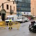 El tramo cerrado en Ignasi Wallis donde hoy han comenzado los trabajos de asfaltado. Foto Noudiari
