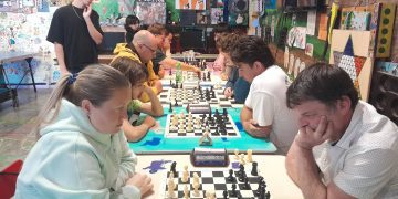 Un instante de la competición