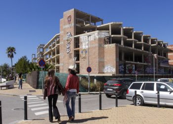 La estructura de Punta Xinxó, entre las calles Huelva, Jaén y es Caló. Fotos: Noudiari / Cristina Marí.
