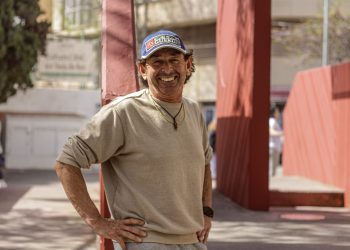 Rambo Viñals en el Parque de la Paz de Ibiza. Foto Cristina Marí.