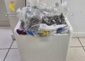 Paquete detectado con droga con destino a Ibiza. Imagen de Guardia Civil.