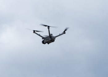 Imagen del dron sobrevolando la urbanización de Roca Llisa, en el municipio ibicenco de Santa Eulària