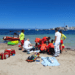 Imagen de los operativos de emergencias trabajando en es Pouet momentos después del rescate. Foto: Ayto. Sant Antoni