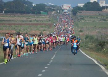 Imagen de archivo de la Media Maratón en Formentera, en 2018.
