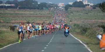 Imagen de archivo de la Media Maratón en Formentera, en 2018.