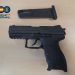 Arma de fuego incautada en esta intervención de Policía Nacional